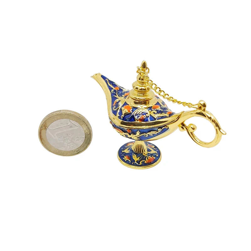 Mini Aladdin Decorative Magic Lamp Amazing Vintage Home Desk Shelf Decor Collectible Gift Birthday  New Home Child 7x3x3 cm 20gr