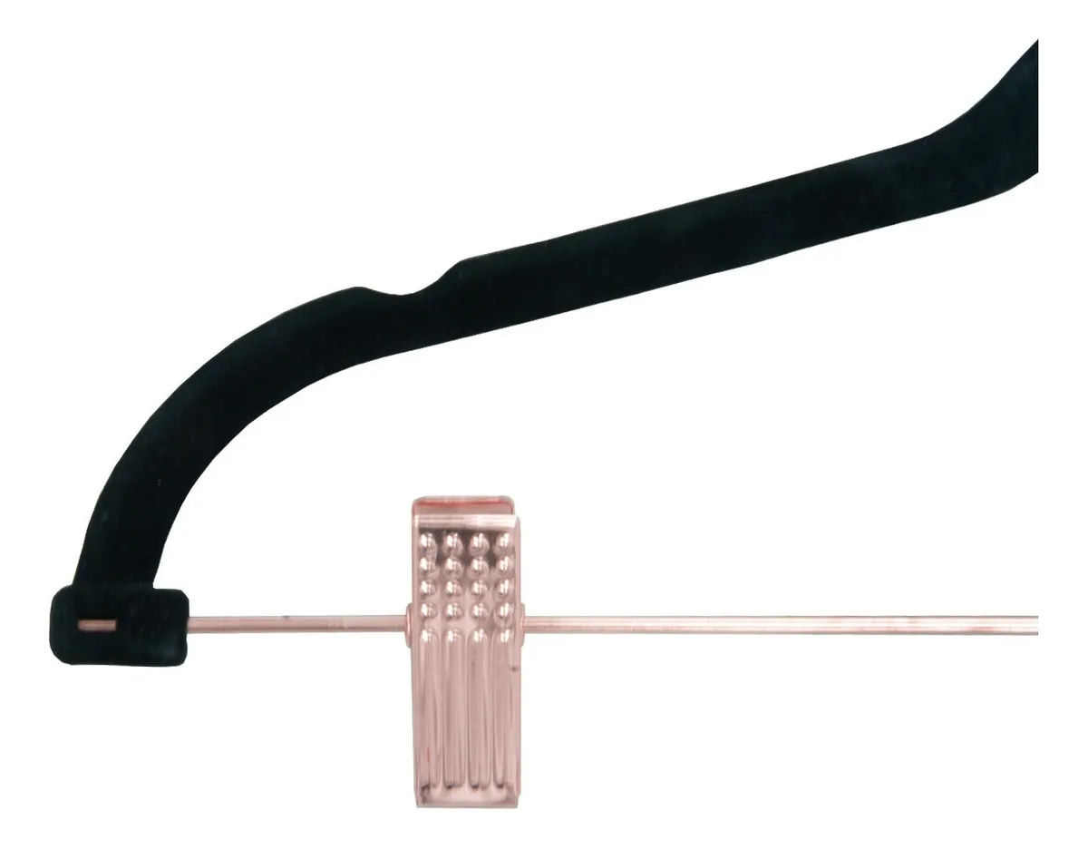 Kit 20 Velvet Hangers With Rosê Capping