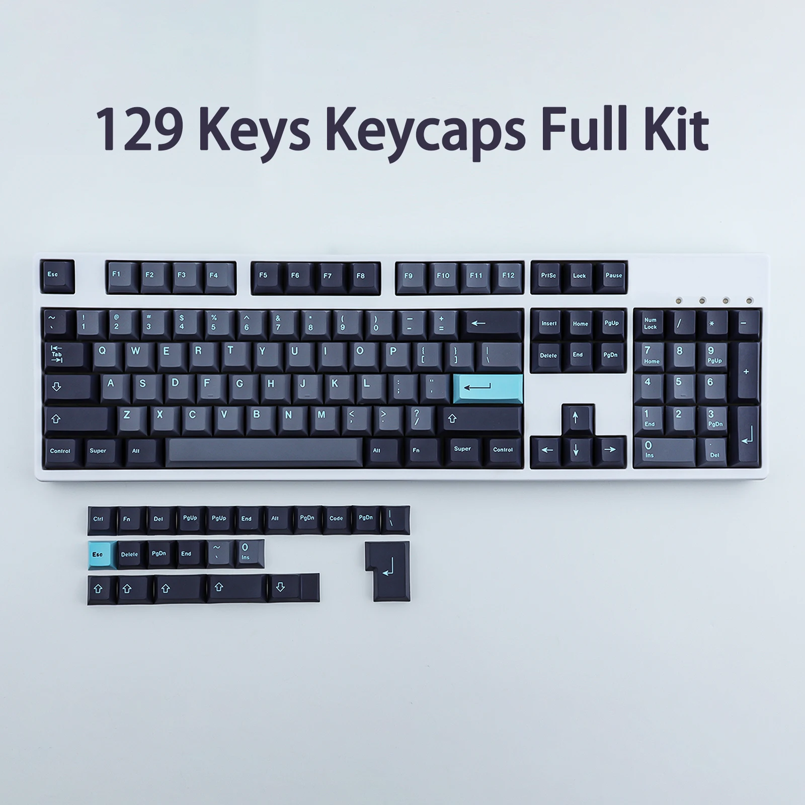 GMK โมเดิร์น DOLCH Keycaps 127คีย์ Dye-Sublimation เชอร์รี่โปรไฟล์ PBT Keycaps สำหรับ US และ UK Layout คีย์บอร์ด