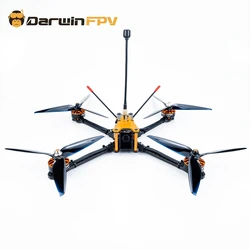 DarwinFPV dron FPV Darwin129 czterokoptery 280mm 7 Cal F4 OSD 50A BLHeli_S Dshot600 800mW 1500TVL