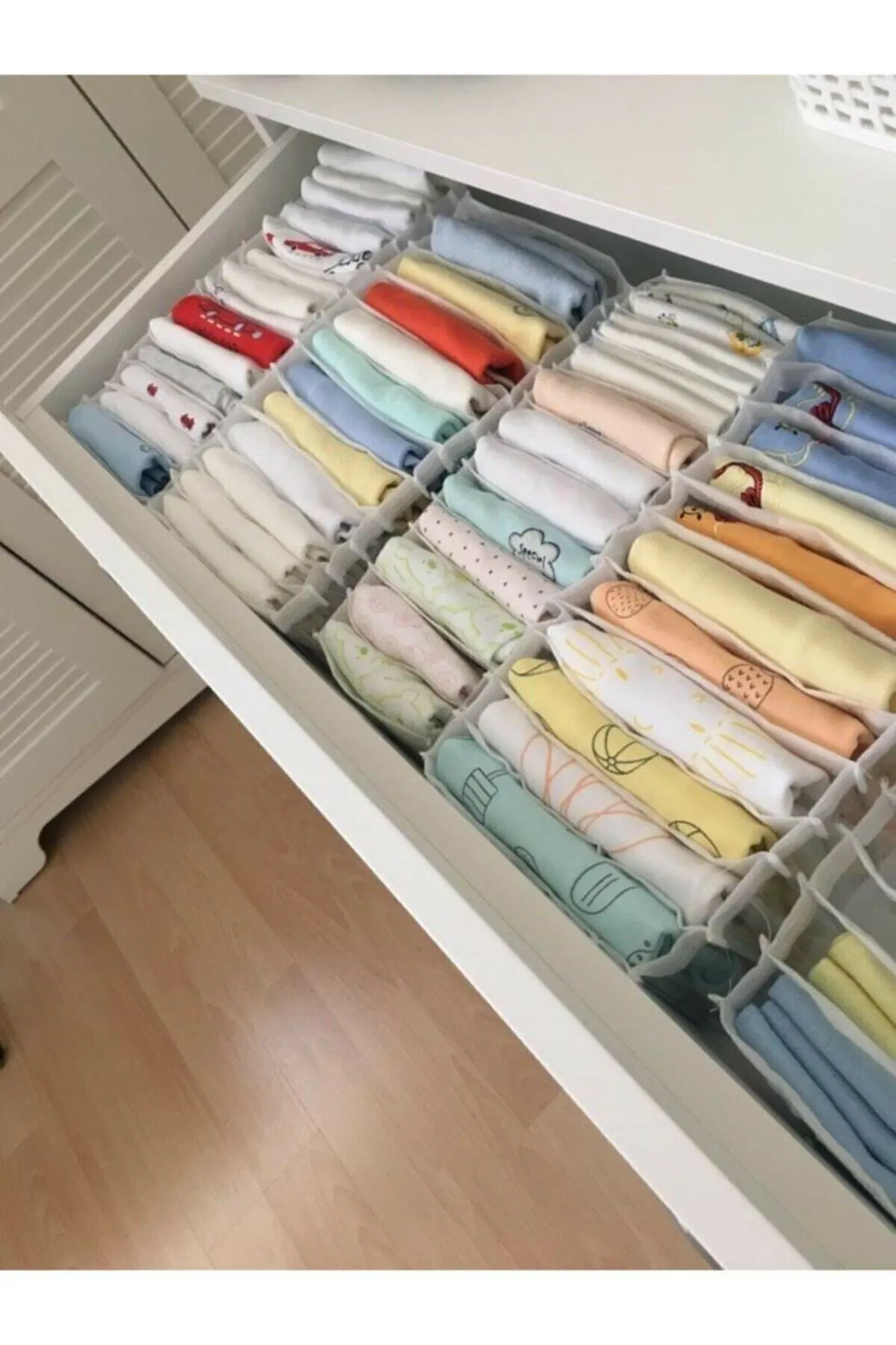 

4pcs Medium Drawer Organizer with 11 Compartments 16*40*12cm Drawer Closet Divider Boxes For Scarves Dresser Clothes Sock Box