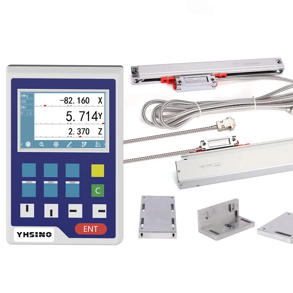 SINO KA300 and KA500 miniature linear scale optical glass ruler digital display meter milling machine digital electronic ruler