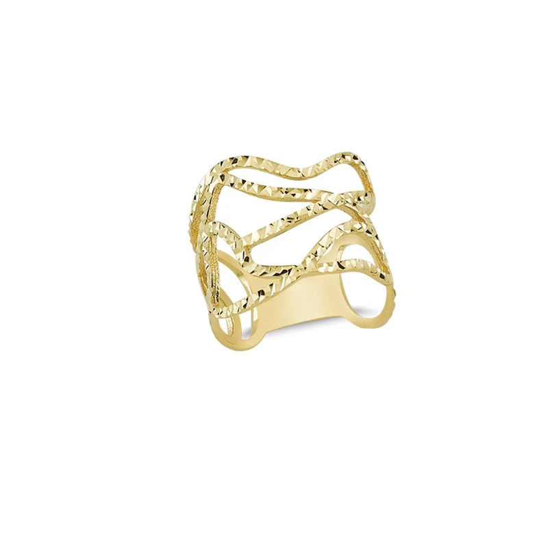 14K Solid Gold Elegant Ring for Women