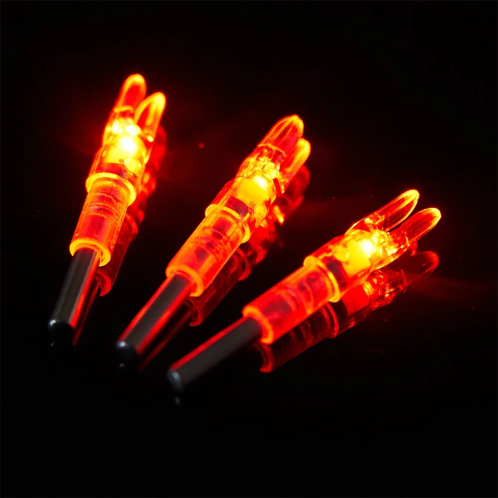 6/12/24pcs Automatically Lighted Bow String Activated LED Nock For ID 6.2 MM Archery Arrow Accessory Shooting Hunting