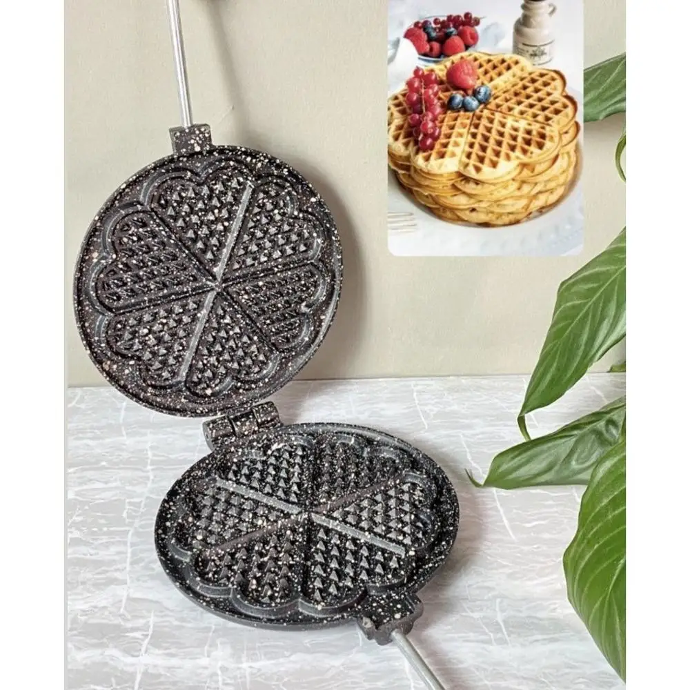 Waffle Maker Plate Cast Iron Plate with Handles