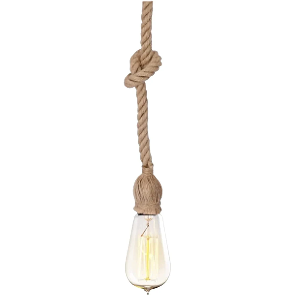 VINTAGE Rope Pendant Lamp for Home Decoration, Bars, Restaurants, Dining Rooms, Living Room, Bedroom, 1xE-27 100x10 CM