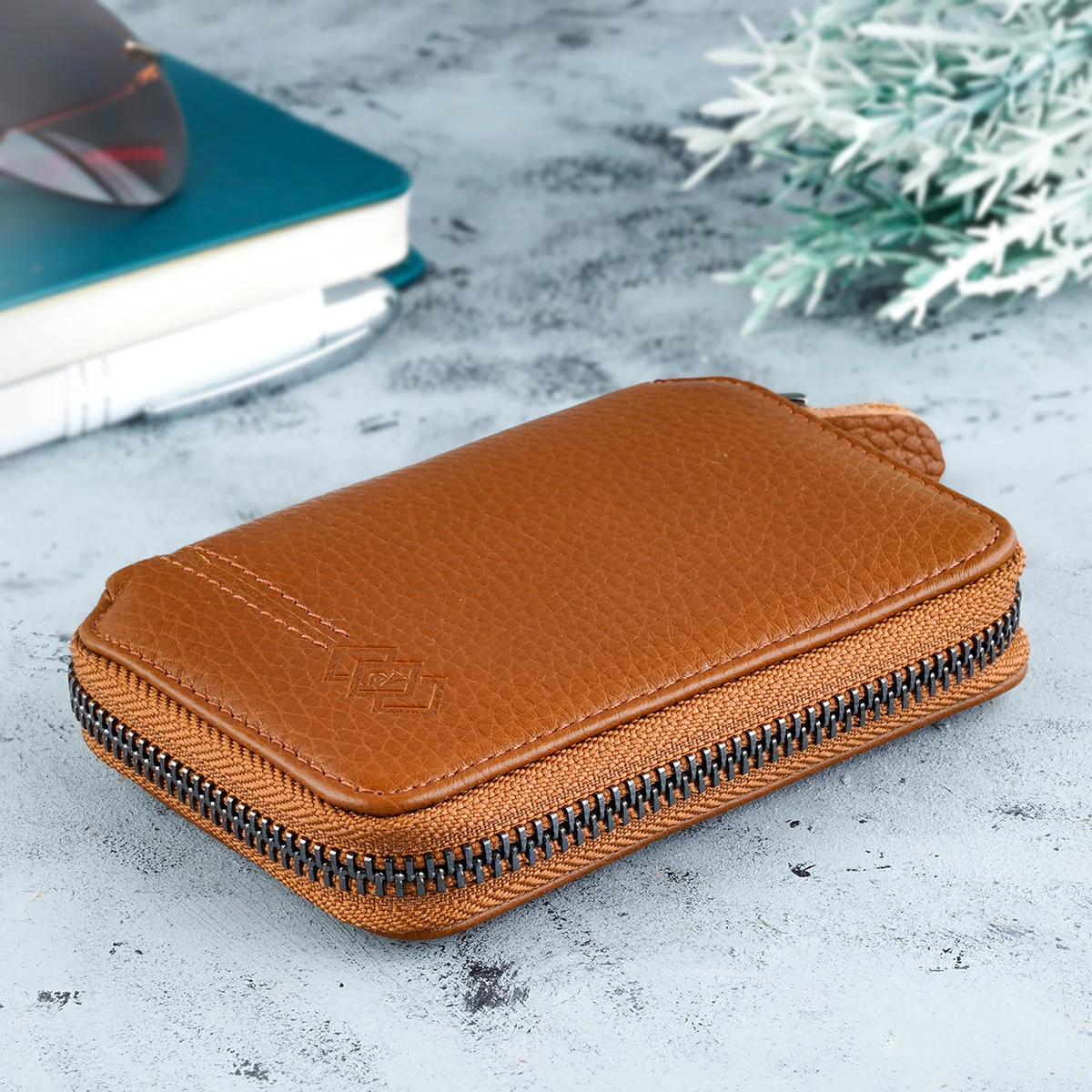 Genuine Leather Guaranteed High Quality Zipper Men 'S Wallet men luxury manner for gift with no