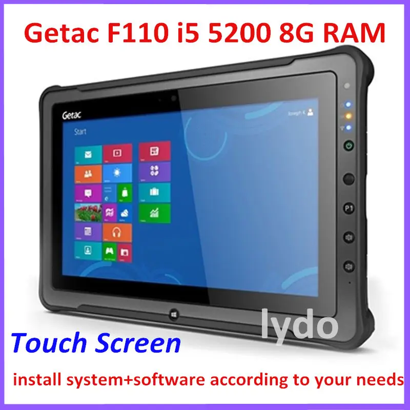 

2021 Hot computer Getac F110 i5 8G RAM Touch Screen laptop Tablet PC Work for All data Repair Software C4 C5 C6 Diagnostic tool