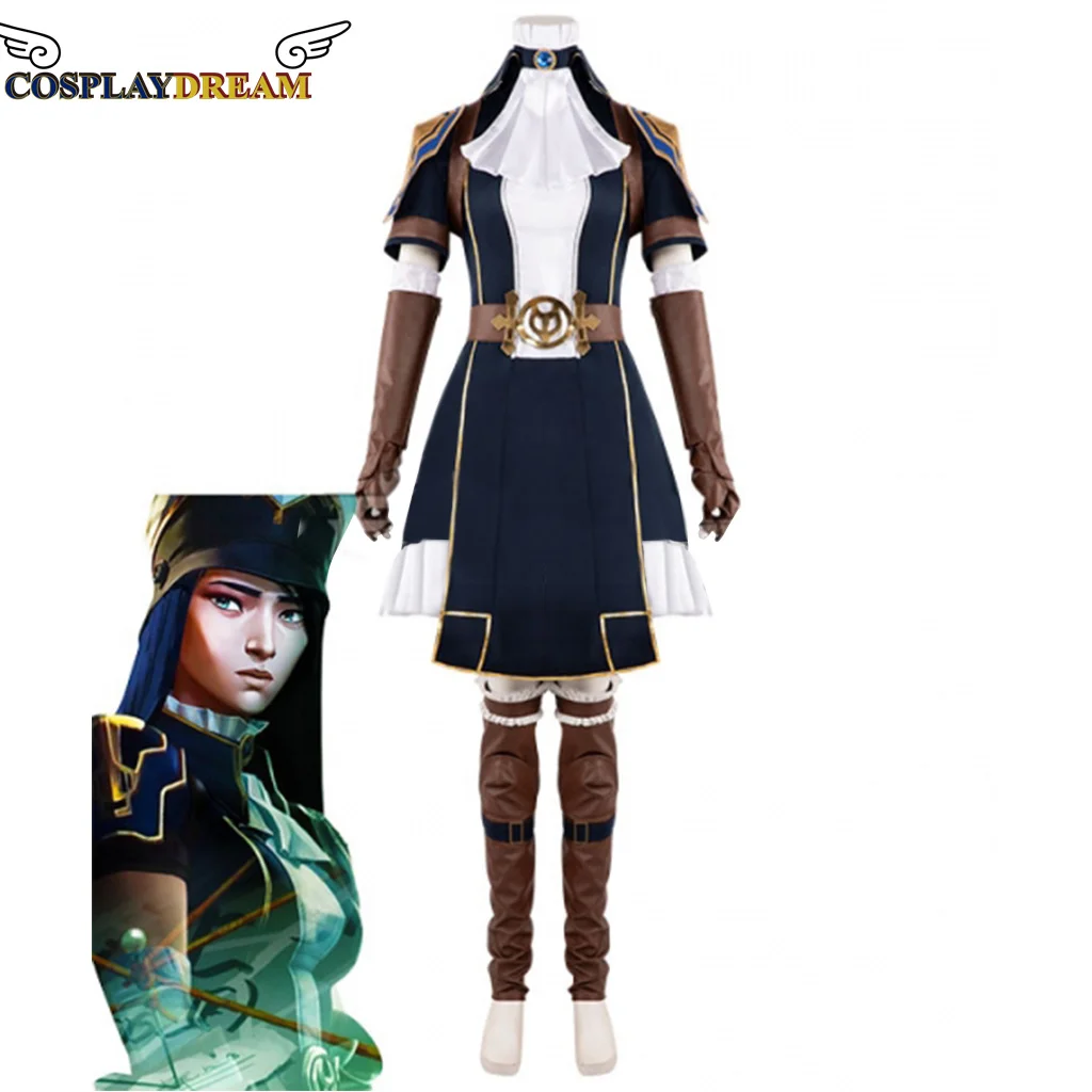 

Cosplaydream Game LOL Arcane Caitlyn Cosplay Costume The Sheriff of Piltover Caitlyn Cosplay Halloween Carnival Party For Women