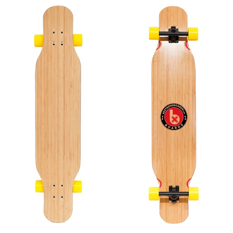 Full Longboard Dance 46 BeXtreme for dancing, cruising and freestyle. Skateboard for men and women made of bambu, fiber and wood. Long skateboarding monopatin Petinete