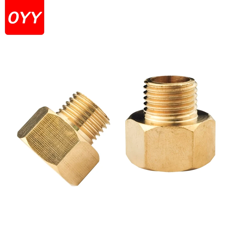 1 szt. Gwint męski na żeński mosiężne złącza rurowe mosiężny łącznik Adapter złączka gwintowana 1/8 "1/4" 3/8" 1/2"