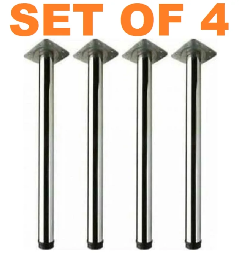 -La mejor calidad-fabricado en Turquía H: 71 cm de largo Mesa cilíndrica Metal pata de hierro patas de acero inoxidable