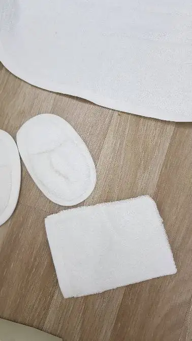 Baby Bathrobe Set All White Without Embroidery Customizable