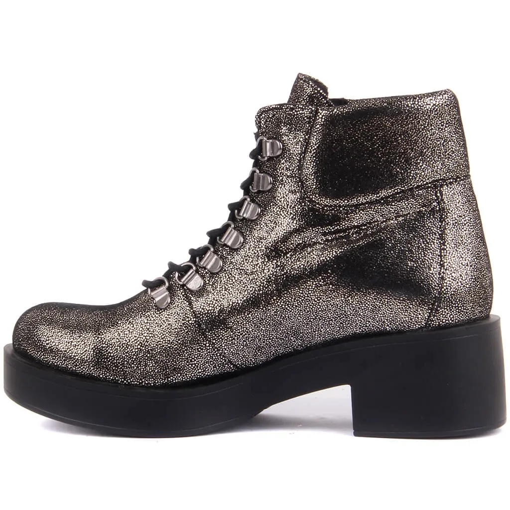 Moxee-botas femininas de cor prata