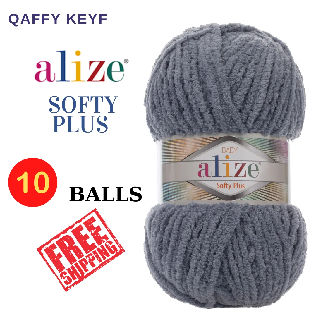 

Alize Softy Plus 10BALLS FREE SHIPPING Soft Super Bulky Yarn Amigurumi baby pattern acrylic Handmade Yarn for DIY Knitting Hobby