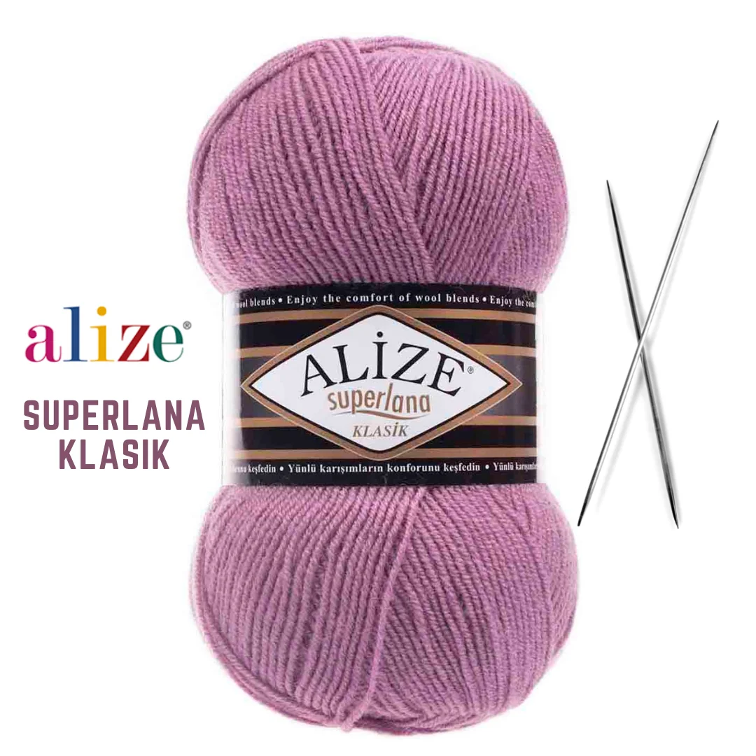 Alize Superlana Classic Yarn Acrylic Winter Hand Knitting Crochet Thread DIY Baby Knitwear Scarf Blanket Shawl Sweater