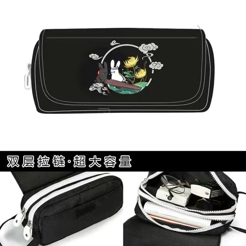 Grandmaster of Demonic Cultivation School Pencil Cases Mo Dao Zu Shi Lan Wangji Wei Wuxian Cosplay Pen Bag Storage Cosmetic Bag