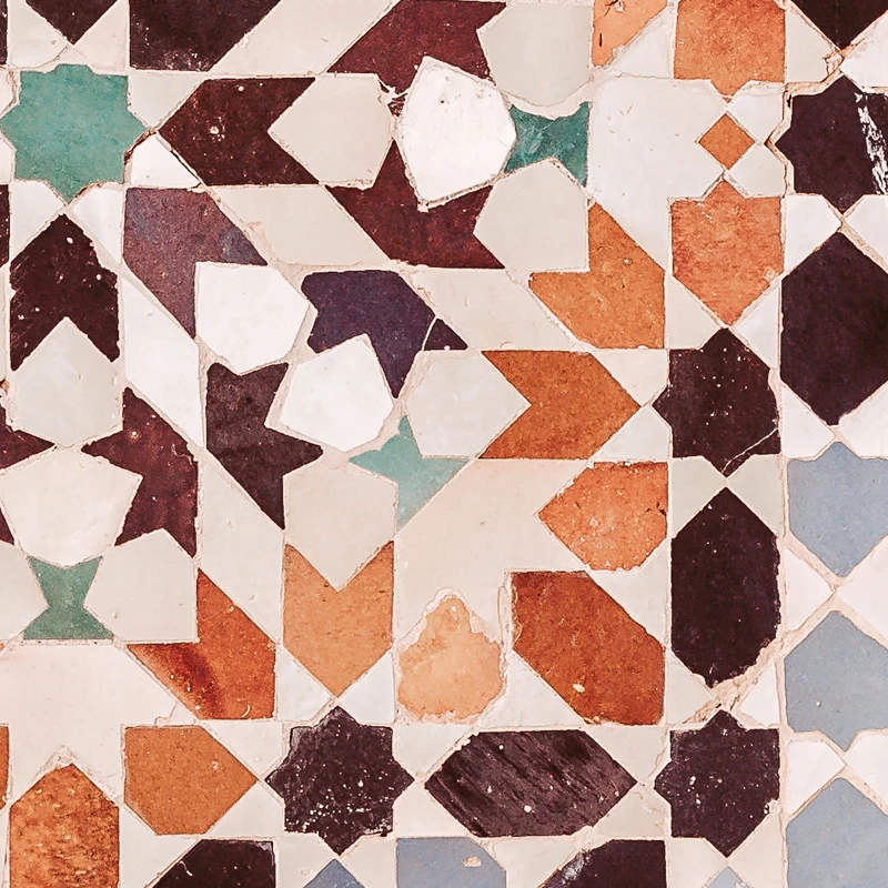 Architettura marocchina Fotografia Poster e stampe Islamico Wall Art Canvas Painting Mosaico Immagini murali per la decorazione del soggiorno