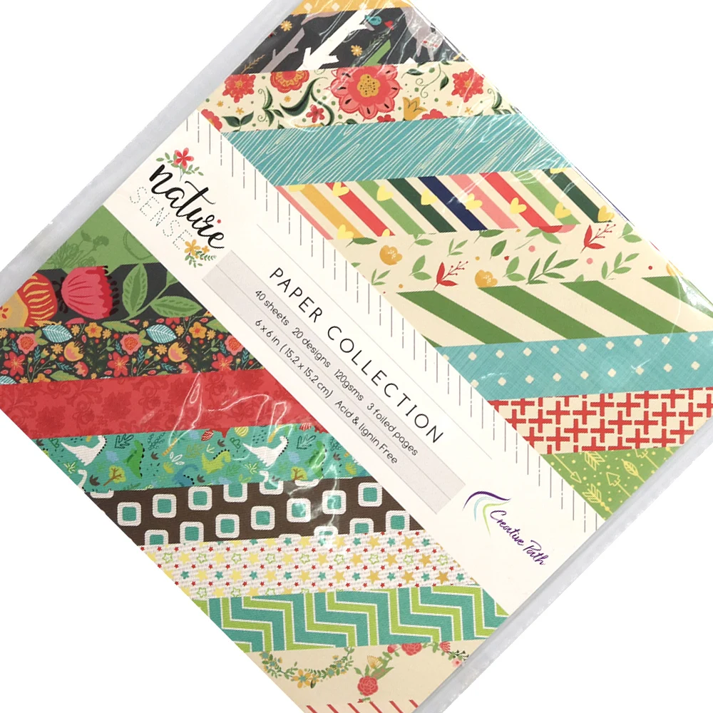 Creative Path 6 Zoll Scrapbooking-Papier Naturblumen Scrapbook Dekoratives Hintergrundpapier Einseitig Journaling Origami-Papier – Detail 11