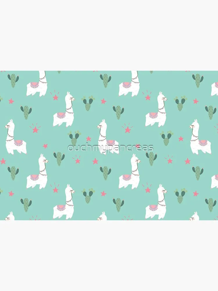 Llama Pattern - Alpaca Pattern Mask Face Mask Filter Pocket Cloth Reusable Washable