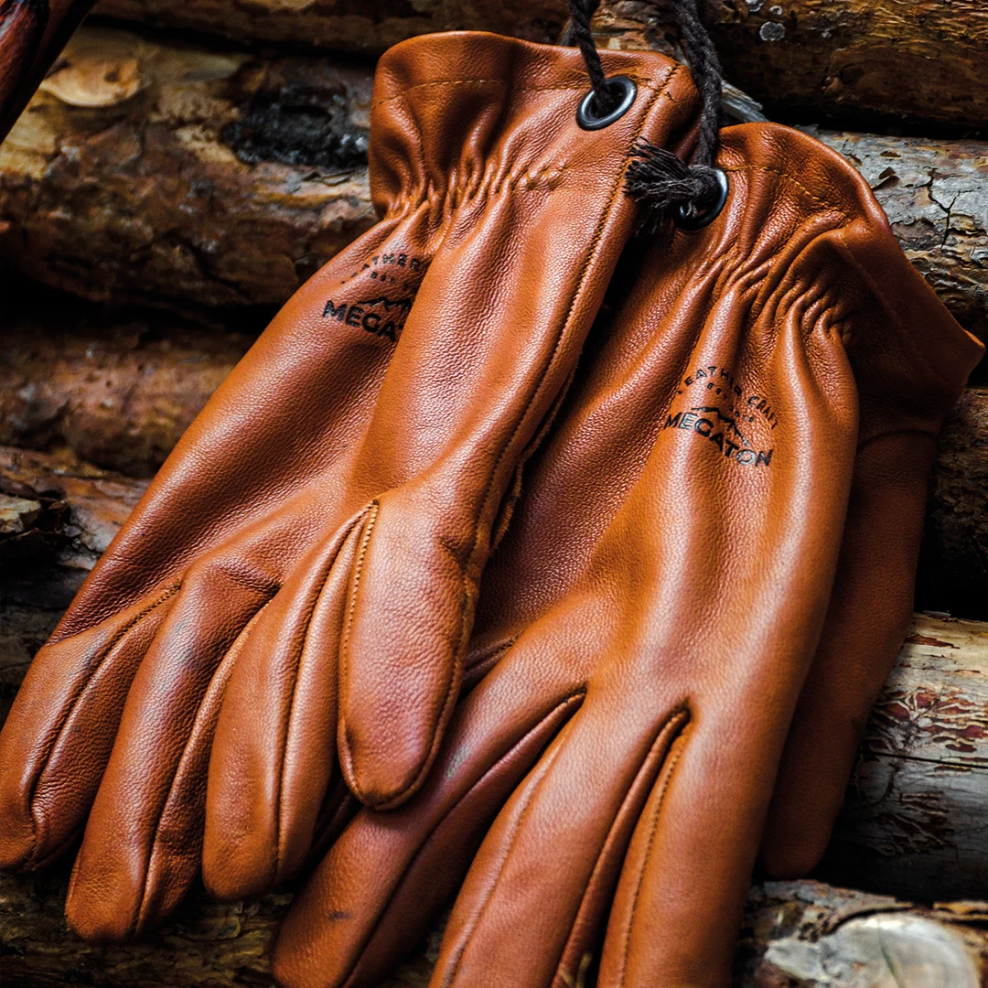 Bao Da Chính Hãng Găng Tay Da Cừu Nam Bushcraft Thu Đông Ấm Cắm Trại Nâu Taba Miễn Phí Vận Chuyển 2022 Viền Thổ Nhĩ Kỳ Thủ Công