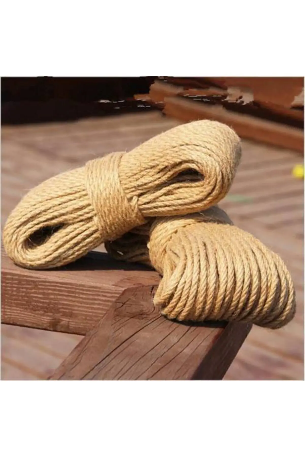 100M Natural Jute Twine Brown Twine Rope Braided Jute Rope Cord String Arts Crafts Gift Wrapping Christmas Wedding Decor