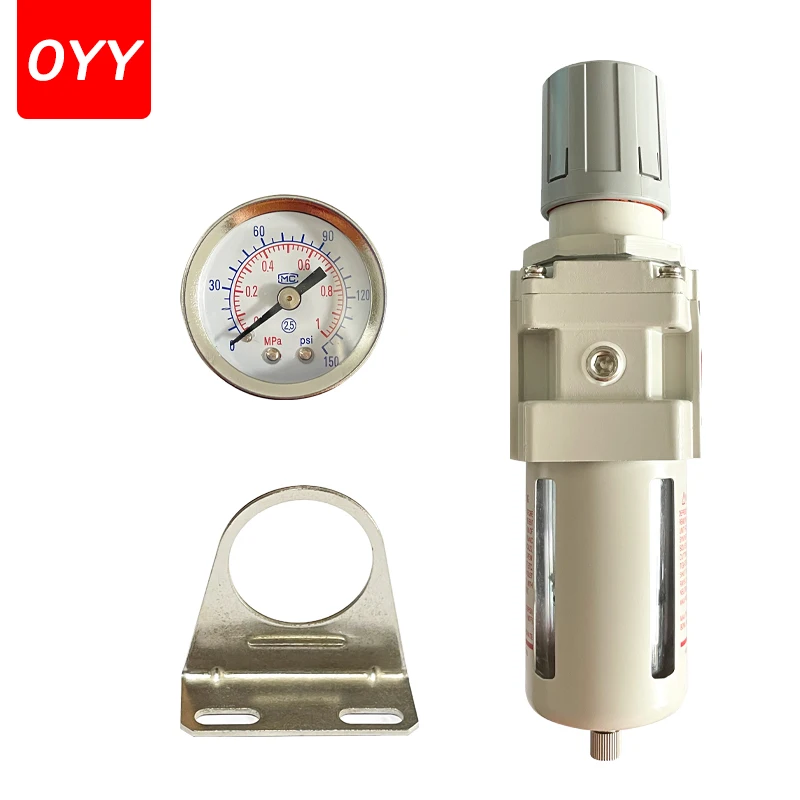 AW5000-06 Pressure Regulator Oil Trap Filter for Compressor Air Source Processor Manual Automatic Drainage AW5000-10D