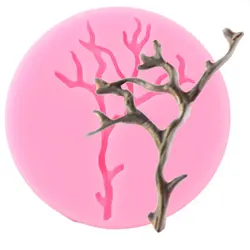 Halloween Tree Branches Silicone Molds DIY Chocolate Moulds Cupcake Topper Fondant Cake Decorating Tools Candy Clay Resin Mold