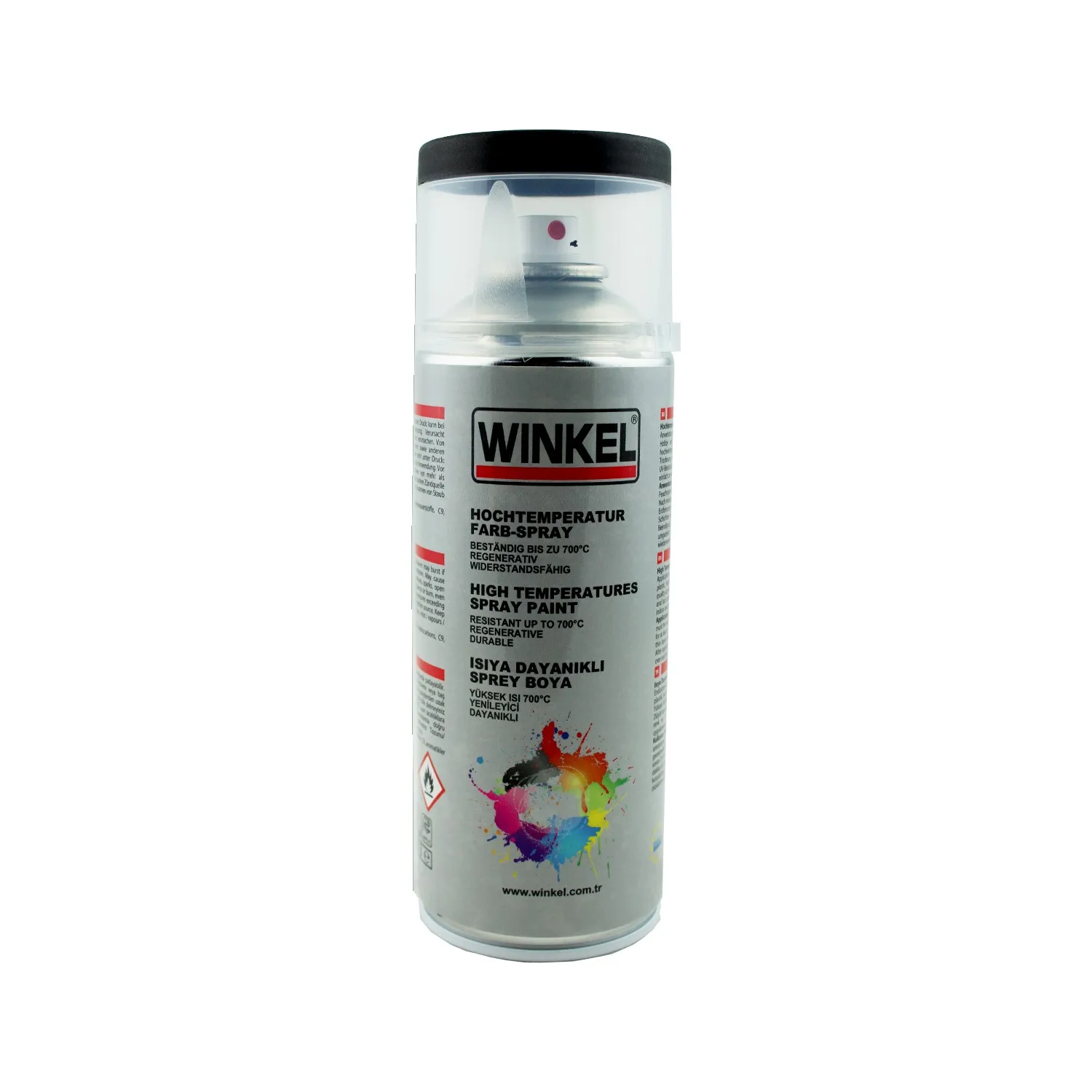 Winkel 700 °C Heat Resistant Black Matt Spray Paint 400 ml, Fast And Free Shipping