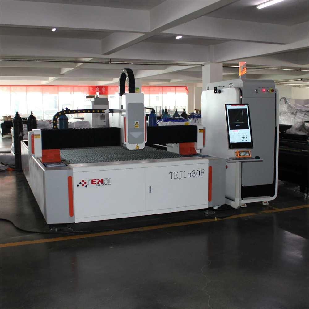 Tekai Brand TEJ1530F Cut Metal 2000w Raycus Laser Power Sheet Cutting Machine