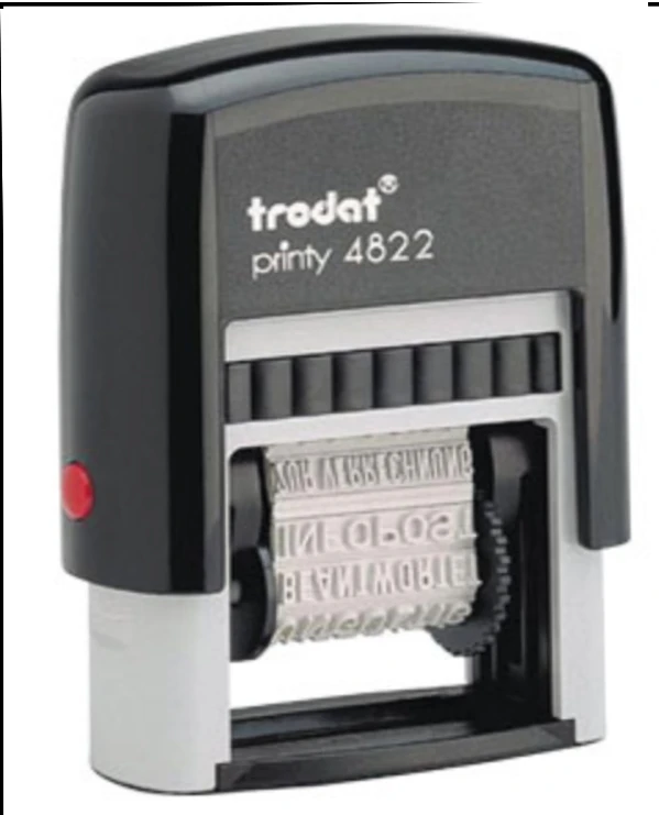 Sello multiformula 12 textos tinta automatico 4 mm TAMPON IMPRENTILLA OFICINA SELLAR