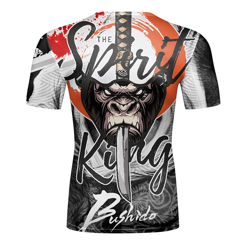 Cody Lundin Tattoo Printed Men kickboxing T-shirts Custom Digital Jiu Jitsu Bjj Rashguard Male Active Wear Training Blouses