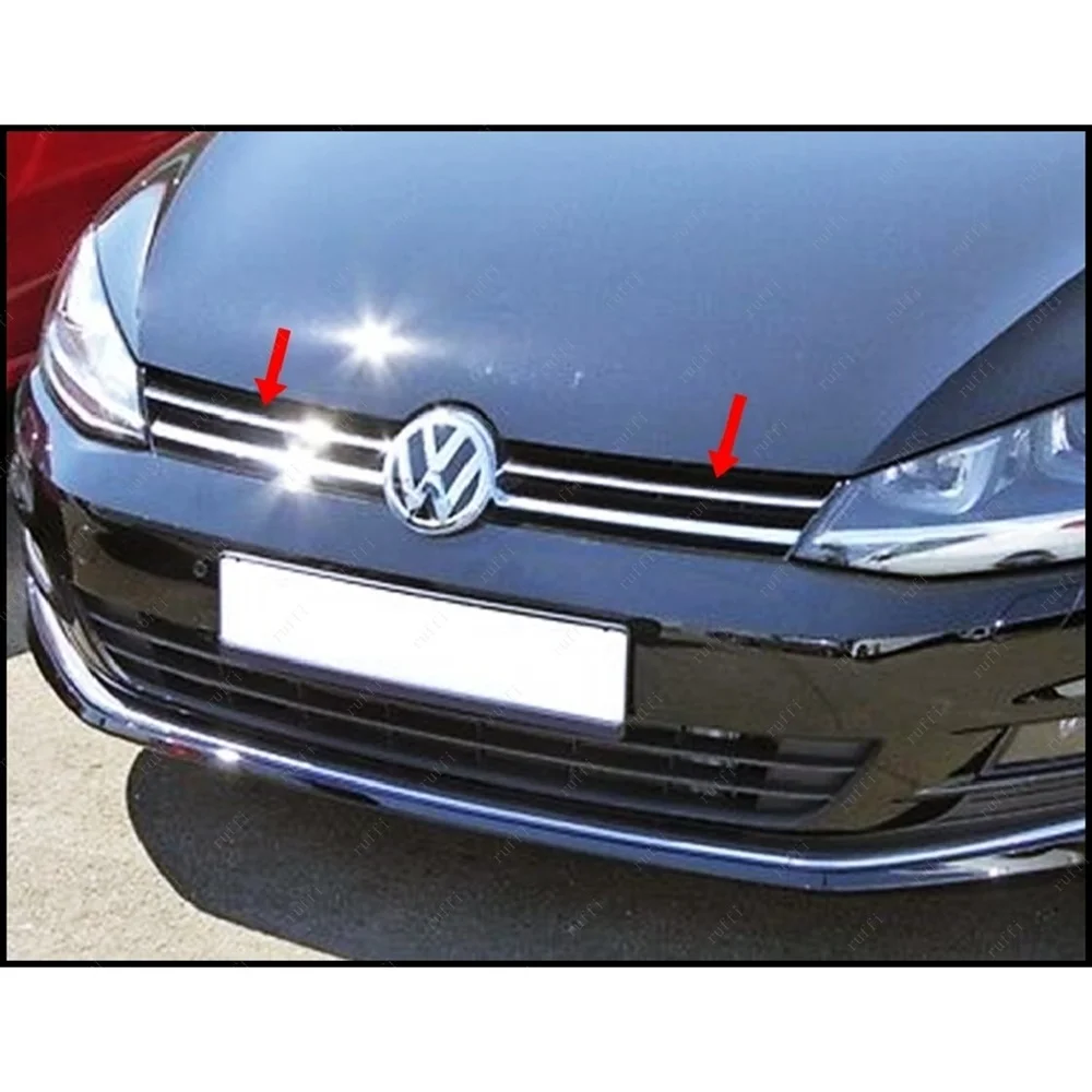 

VW Golf 7 Chrome Front Grill (Trendline) 2 Pieces. 2013 and Up. Stainless Steel. ISO9001 / 2008 A + Quality Modified Dizayn