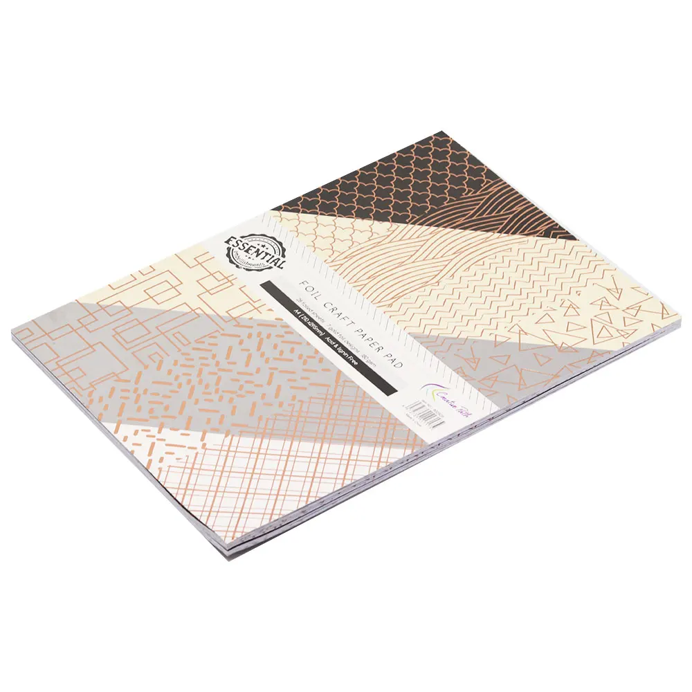 Percorso creativo A4 Foil Pattern Scrapbooking Crafts Papers Card Pad 28 fogli fai da te Cardmaking sfondo decorazioni regalo cartone