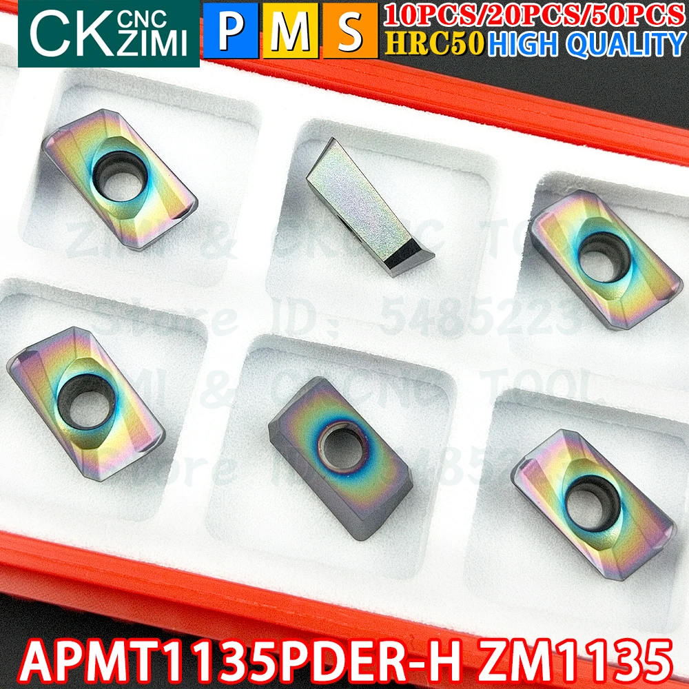 APMT1135PDER-H ZM1135 APMT 1135 PDER H Carbide Insert Shoulder milling Insert Tool CNC Metal lathe Indexable milling cutter Tool