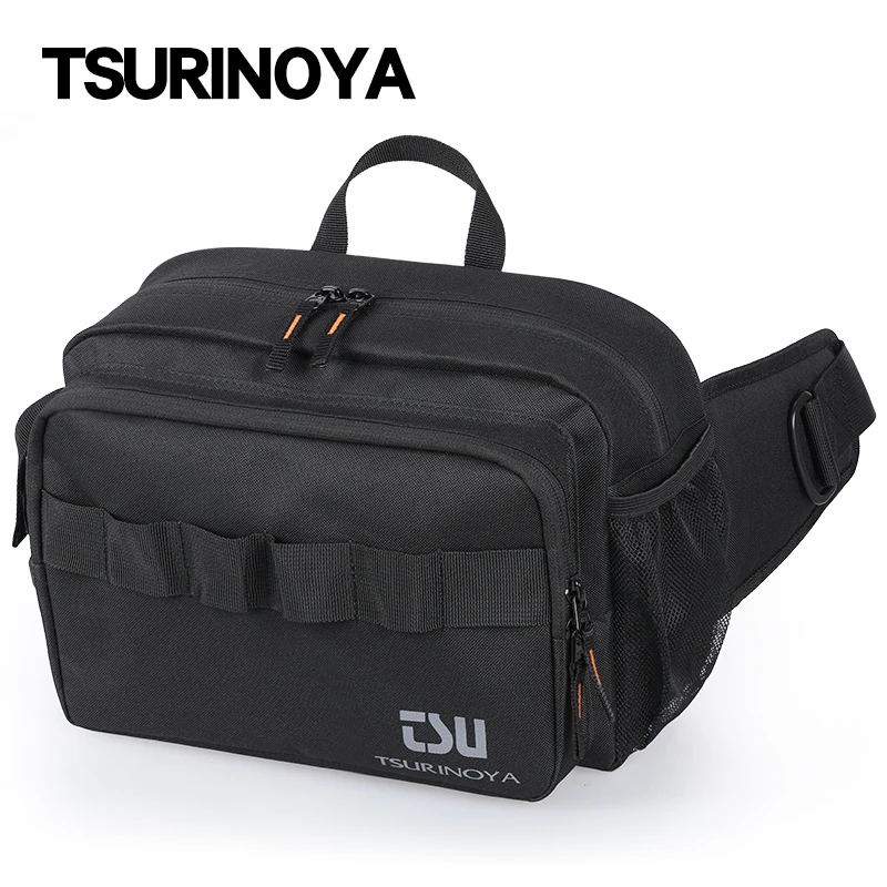 TSURINOYA Multifunctional Fishing Tackle Bag Large Capacity Splash-proof Outdoor Shoulder Bag and Hip Bag Sport Storage Pack