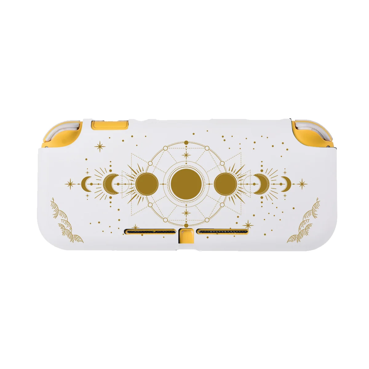 Aesthestic Black Moon Phase Nintendo Switch Lite กรณี Funda สีชมพูนุ่ม TPU ผิวเปลือก NS Lite คอนโซลอุปกรณ์เสริมสำหรับเล่นเกม