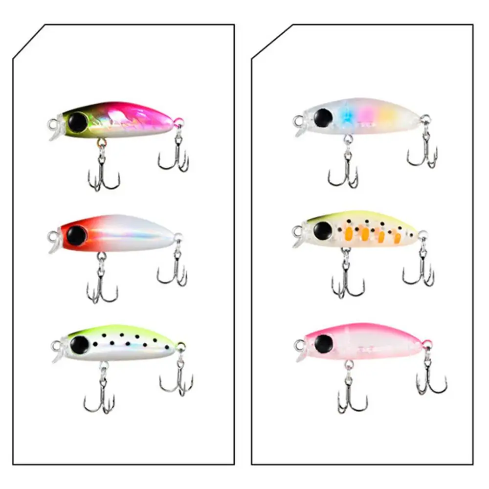 3.5cm 2.5g Fishing Lure Mini Micro Minnow Wobbler Lure 3D Eyes Diving Swaying Lure Trout Bait Jerkbait Artificial Bait Fake Bait