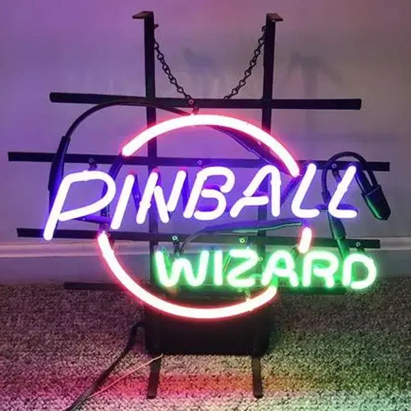 

Neon Signs 10kv Pinball Wizard Neon Light China Goods Neon Beer Signs Anime Room Decor Neon Lamp Bar Pub Wall Light Handcrafted