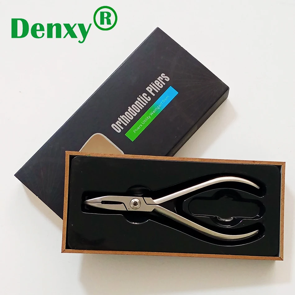 Denxy 1pc wysokiej jakości kleszcze ortodontyczne szczypce dentystyczne narzędzie Weingart Slim kleszcze szczypce do cięcia