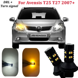 DRL LED Turn Signal Light For Toyota Avensis T25 T27 2007-2013 2014 2015 2016 2017 2018 2019 2020 Dual Mode DRL LED lighting