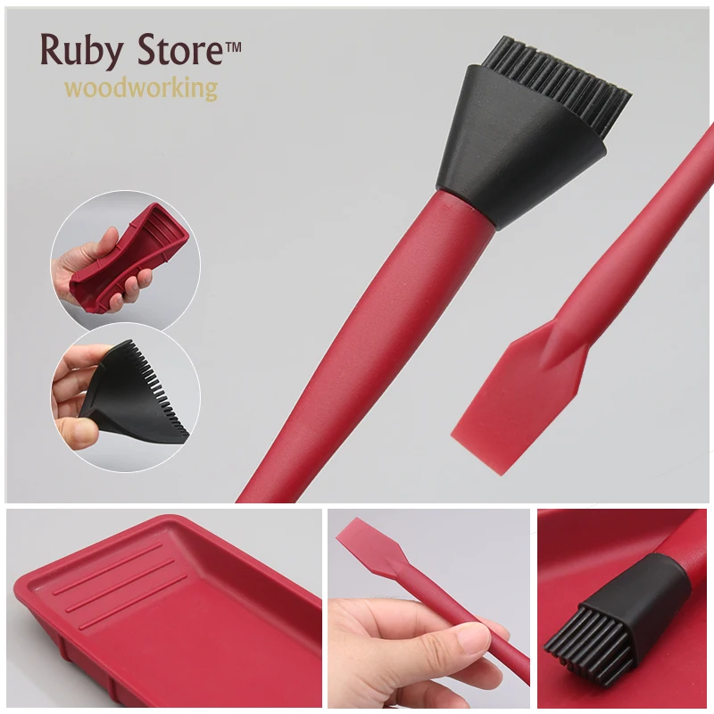 W-new 4pcs Silicone Glue Application Kit for Woodworking