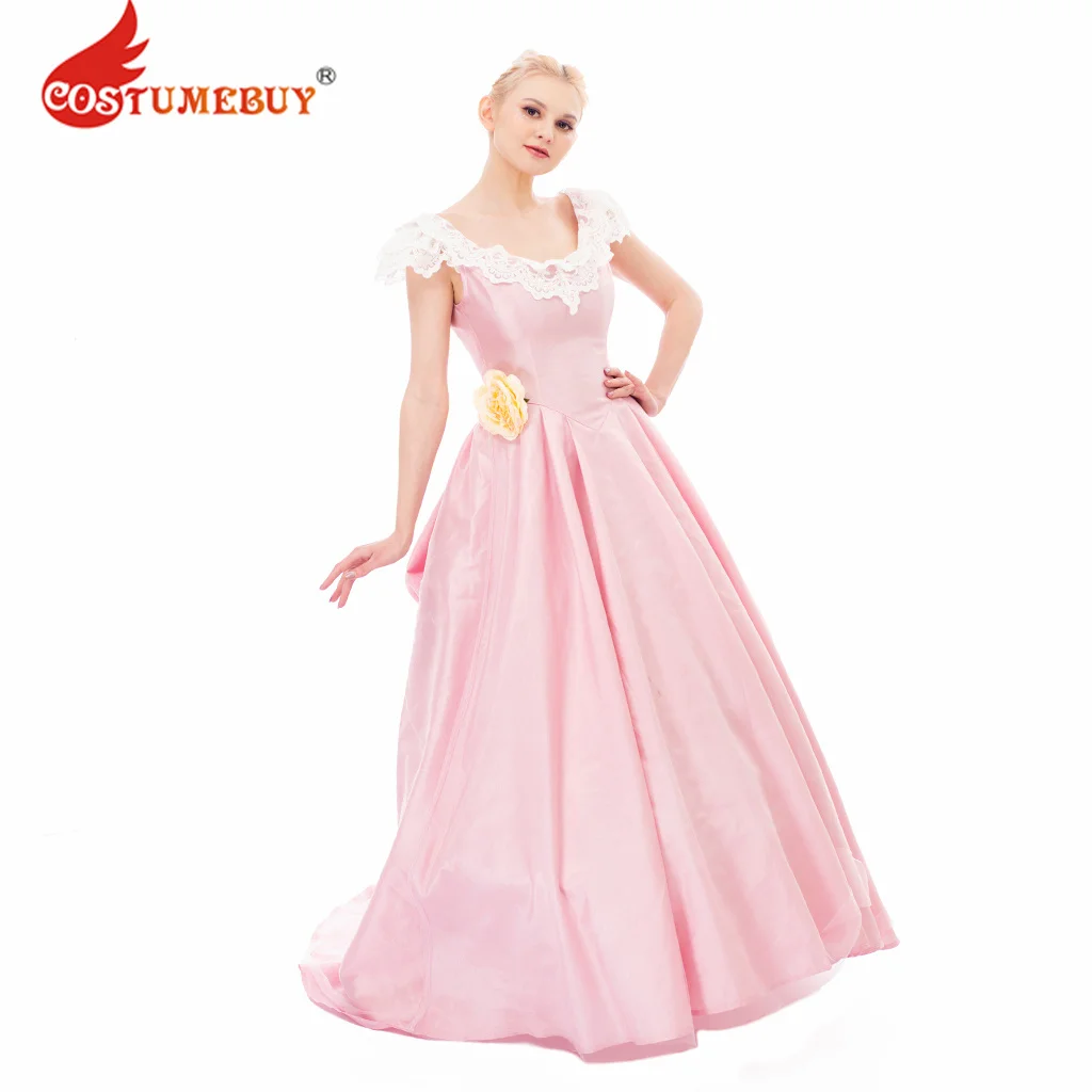 Musical The Phantom of the Opera Christine Daae Cosplay Costume Pink Wedding Dress Ball Gown Masquerade Dress Victorian Dress