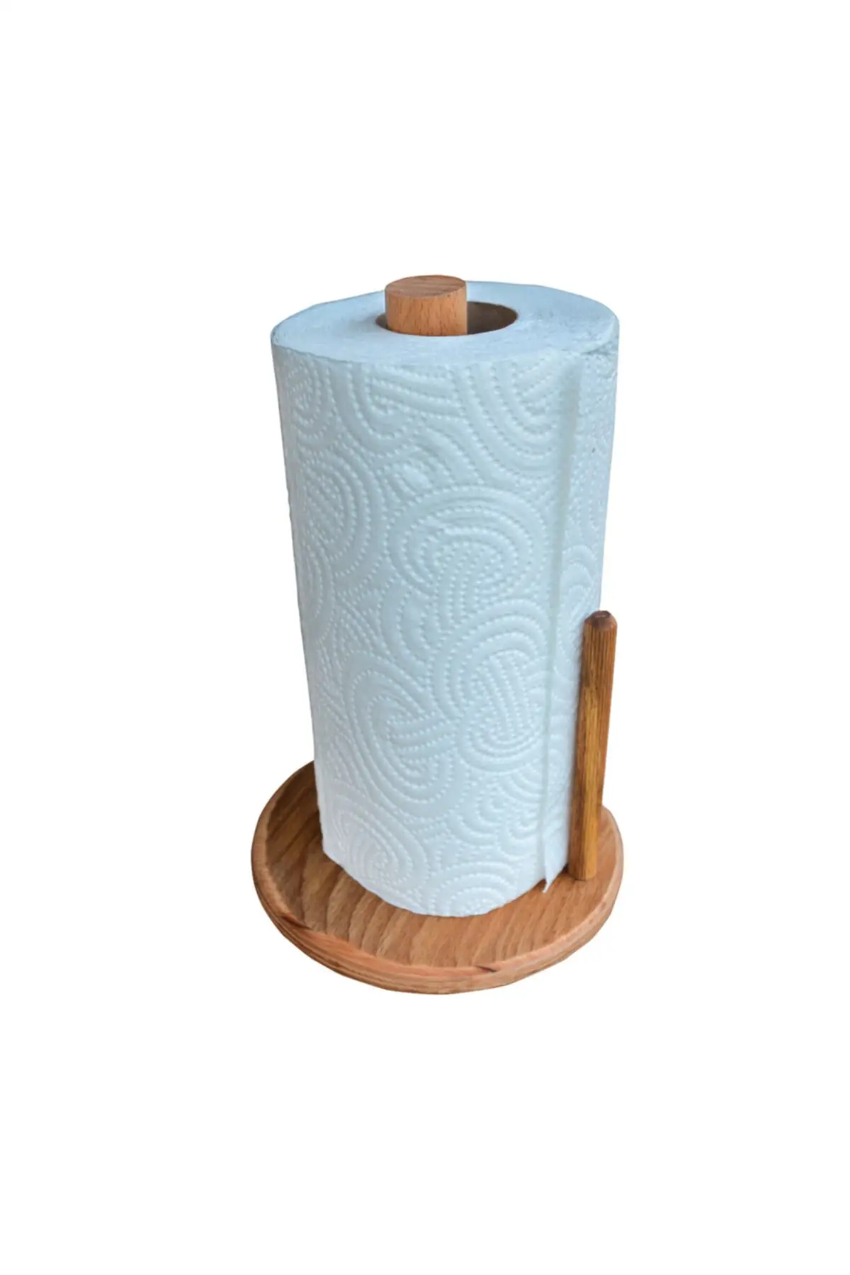 Holz Zylinder Handtuch Papier Halter-serviette halter