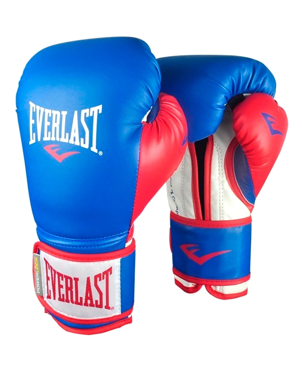 Gloves Boxing Everlast powerlock p00000727, 14oz, Blue/Red