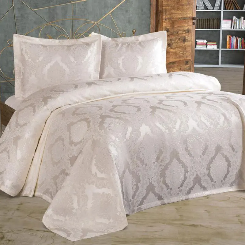 New Season Special Edition Chenille Double Bedspread Set Pillow Cases Velvet Fabric Soft Texture Jacquard 235*250 Cm