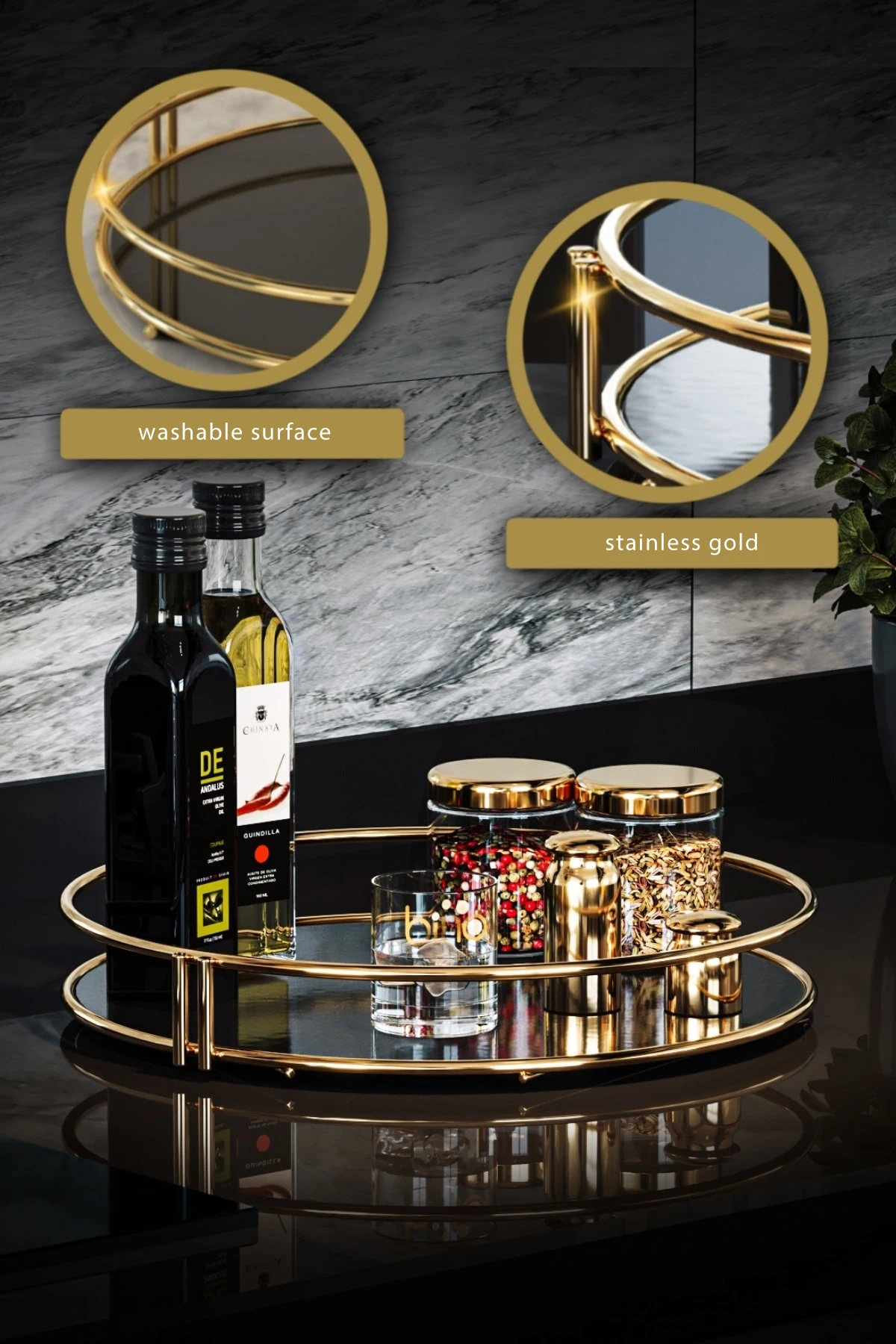 Serving Presentation Catering Gold Large Luxury Organizer Tableware Kitchen Organizer Cake Stand Tray