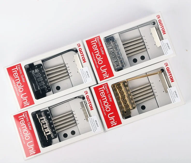 GOTOH GE101T Traditional 6-Point Tremolo Bridge with Stamped Steel Saddles