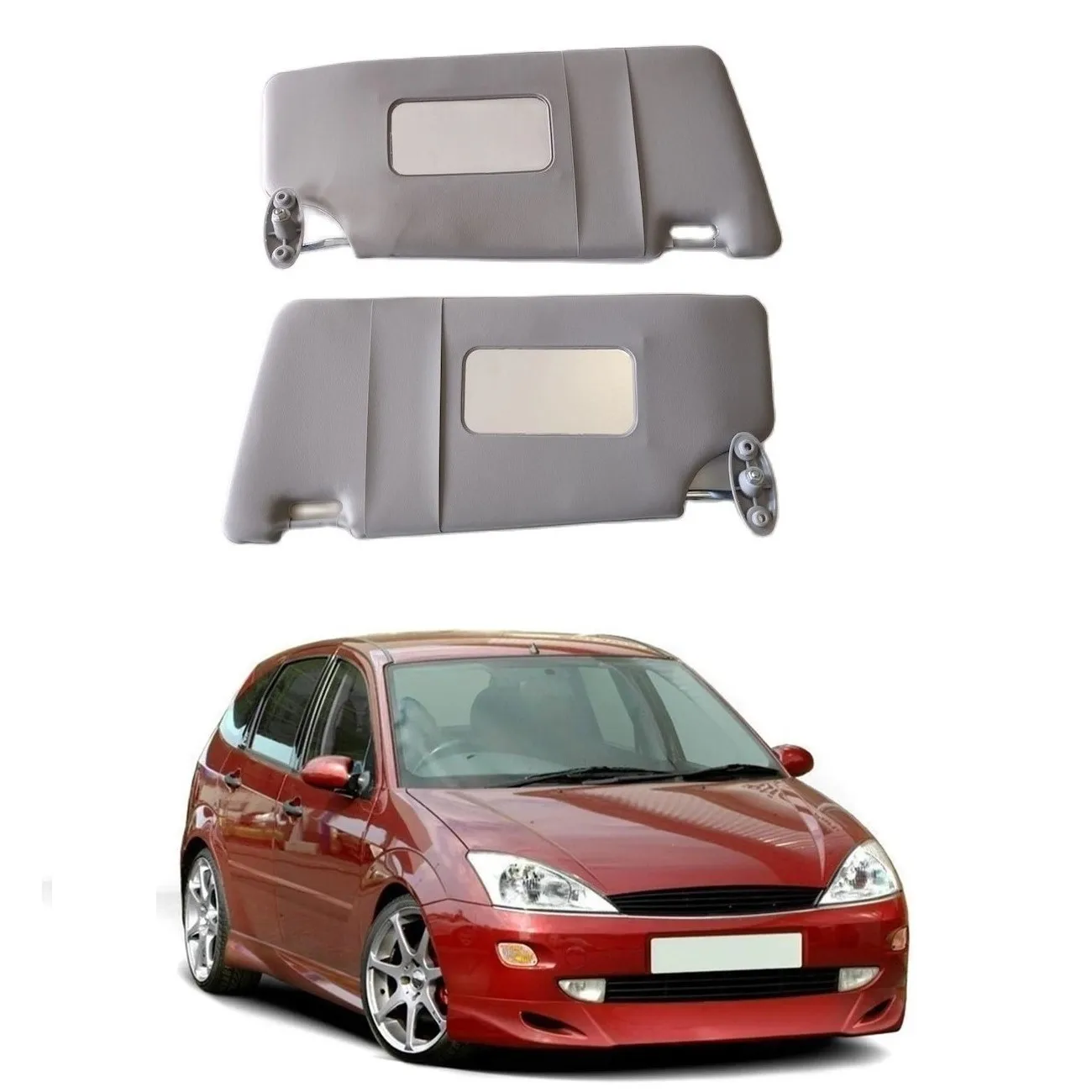 For Ford Focus 1 Interior Sun Visor 1998-2004 Team Left Right 2 PCs Suit Car Sun Siperlik Protection Car Accessories Replacement parça