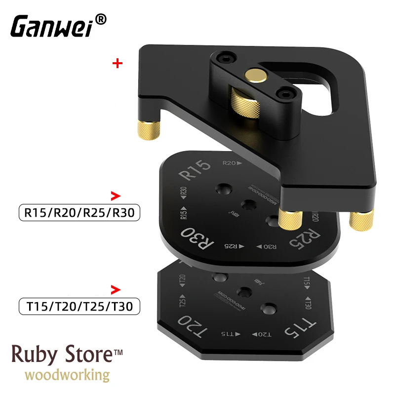 Corner Radius Routing Template Jig, Round and Straight Corners